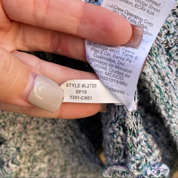 J. Crew Navy Lady Sweater Jacket with Fringe Med - Picture 7 of 8